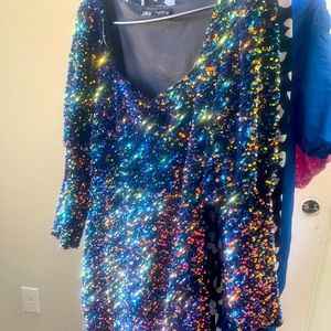 Zara sequin party dress